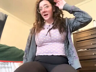 Smelly Panty Slut shows off her wet panties and gets drenched in sweat