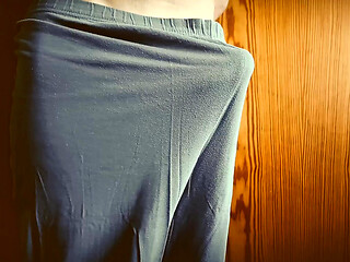 Big White Cock Erection Game, Bulging, Growing Tent