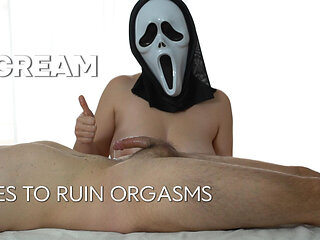 Scream rins an orgasm to get the cream