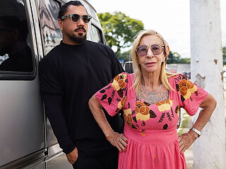 Tattooed 81 Year Old Granny Rough Fucked in My Driving Van