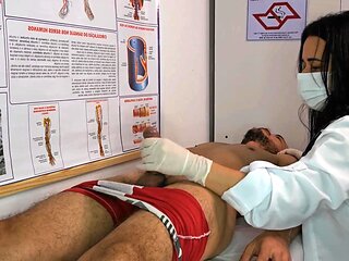 Nurse Gets Excited By Patients Erection