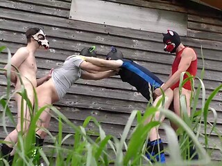 Outdoor Bareback Foursome