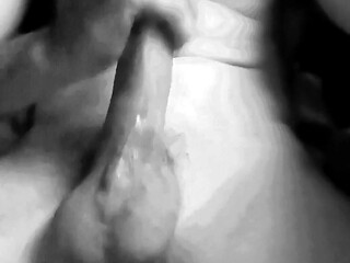 Masturbating young hard cock