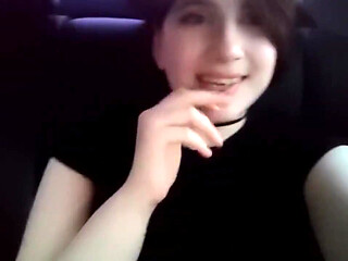 Marie Purr Starts Fingering Wet Pussy in Taxi