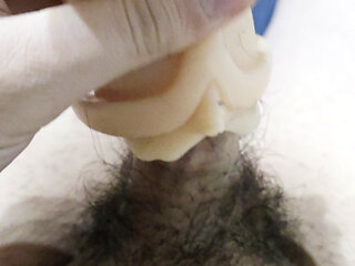 Masturbating