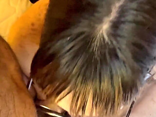 Perfect Little Cum Dump Sucks Daddy's Cock and He Rewards Her with a Mouthful of Milk