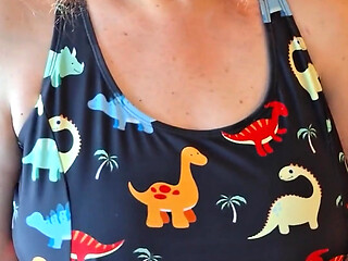 Dinosaur Girl Eats Breakfast!