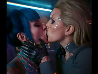Cyberpunk 2077- City of lesbian dreams [Part 1] (AI generated)