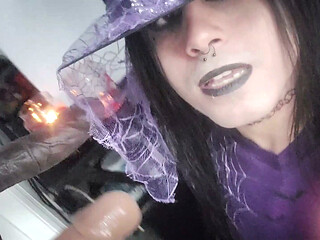 Naughty Femboy Witch Bitch Casts Spell on your Dick