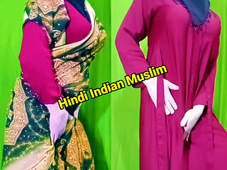 Indian Muslim beautiful woman spends the night with another man - In Hindi