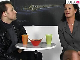 Jean Pallett Hot Redhead Sucks Huge Cock and Takes Cum in Mouth