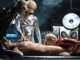Rissa May Takes Alien Monster Cocks In A Bukkake Gangbang