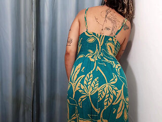 A store dressing room is used by a perverted couple.