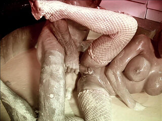 Hot British Slut Gets Her Dripping Pussy Hammered Hard