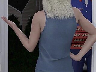 Naughty Neighbours - V0.57 - Libby Showed Her Boobs to the Delivery Guy to Get the Pizzas for Free
