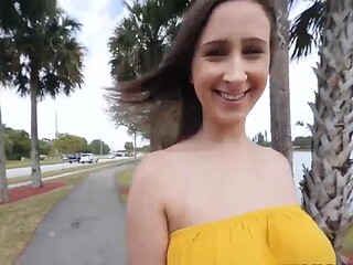 Ashley Adams Flaunts Big Tits and Perky Ass in Green