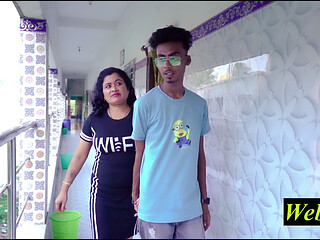 Indian Modern widow wife having sex with Rich Boy! Fuck me hardly