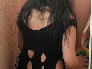 Fuck My Wife in the Balcony We Saw Our Neighbor She Came to Us She Wants to Get Fucked Also