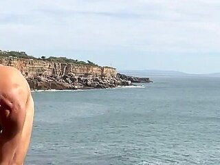Public Sex with a Big White Bubble Butt Portuguese Nympho