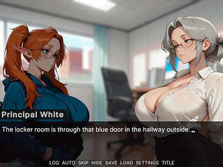 Seraphina's Life: Futa Surrounded with College Chicks Got Hard Time to Keep Her Dick in the Pants - Episode 3