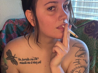 Chubby Smoker Masturbating