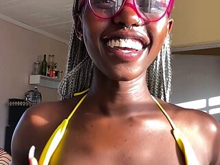 Amateur striptease and Solo masturbation