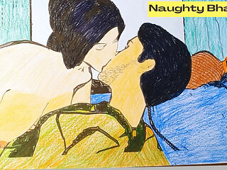 stepmom advantage of stepmother seeing her alone and has sex with her Neha bhabhi art By -Snapchat143