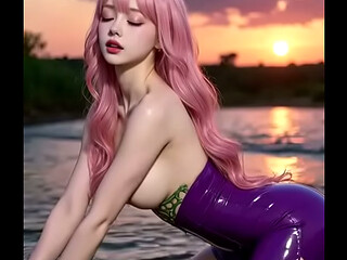 Ai generated Ai girl in the water vers. 5