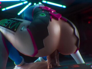 Awesome Cute Ride With Horny D.va