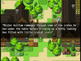 The beginning of the game and the first steps in the home village. Gulp Quest MV 0.1.4