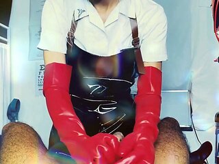 Amateur handjob POV clip that ends with a messy cumshot