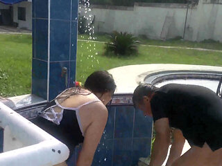 Beating them under the shower