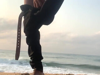 Still on Beach Having Good Time Alone