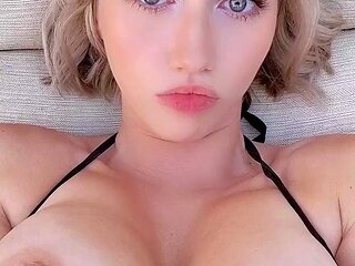 Blonde Teen Solo Masturbating On Webcam