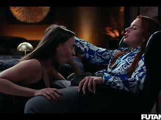 Futanari Squirting Facial - Josephine Jackson &amp_ Clemence Audiard