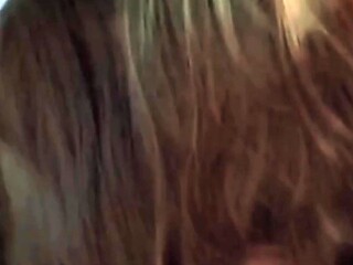 Hot blonde milf gives amazing blowjob and rides hard