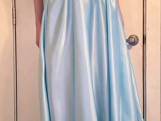 Satin bridesmaids dress