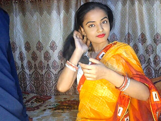 Homemade Indian Wife Handjob & Blowjob - Tight Pussy Sex with Husband