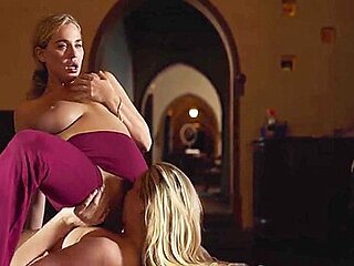 A Red-haired Woman With Big Tits Gets High With Her Lesbian Friends
