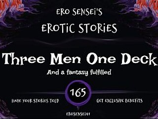 Three hot men take turns giving a sensual massage.