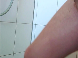 Wet game in gifted pantyhose