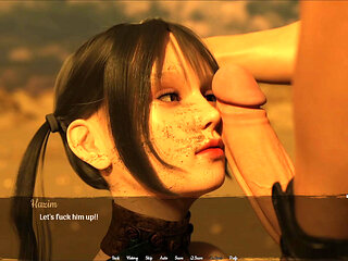 Asha Giving Me A Blowjob In Desert