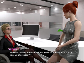 Moving Down: two lesbians, pussy licking, multiple orgasms in the office ep.37