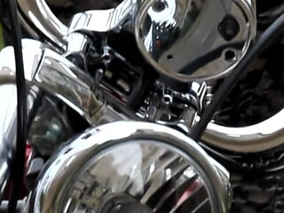 Hot MILF show us her body on the bike