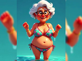Granny Animation Sticky Mess