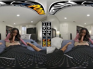 Curvy MILF Sucks Big Cock in Virtual Reality