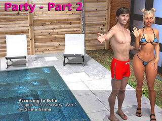 According to Sofia Blondie Makes Her Boyfriend Hard by Telling Him What She Did with His Friends by the Pool Ep 9