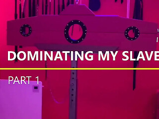 Submissive girlfriend plays in BDSM session