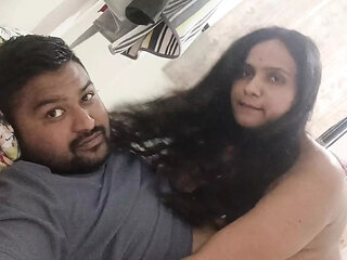 Desi indian Marathi married horney couple Homemade riding video