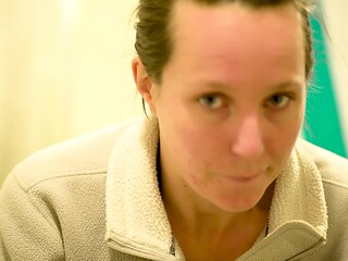 Girls Gone Wild with public toilet pee